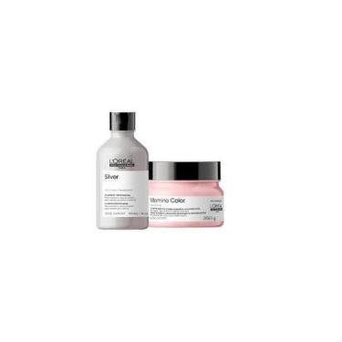 Imagem de Kit LOréal Silver Sh 300ml + Vitamino Color Másc 250g - L'Oréal