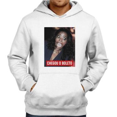 Imagem de Moletom Chegou o boleto - Foca na Moda, Branco, G