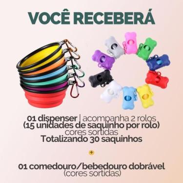 Imagem de Cata Caca Saquinho Saco Pet Refil Higiênico Para Cães Gatos Passeio - 