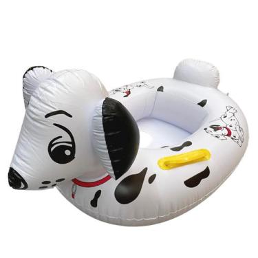 Imagem de Boia inflavel cachorrinho bebe criança pvc com assento praia - TEXTIL 