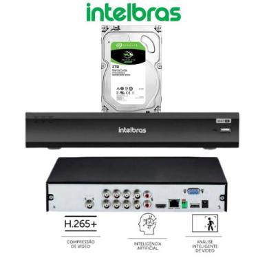 Imagem de Dvr Intelbras 8 Canais iMhdx 3008 Hdcvi Ahd Hdtvi 5 Em 1 c/ inteligênc