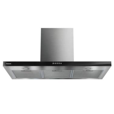 Imagem de Coifa de Parede Panasonic com Modo Depurador 90cm Black Glass - FV-9HS