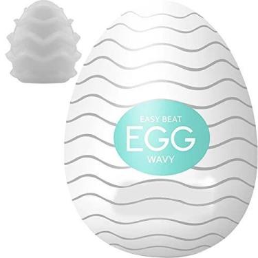 Imagem de Mastubador Masculino Ovo Wavy Egg Texturizado Estimulo Flexível - NC