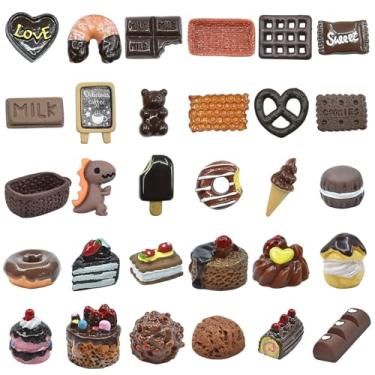 Imagem de Pingentes de slime, pingentes de sapato, pingentes de unha, enfeites de resina plana sortidos Kawaii 3D, um exclusivo 30 peças de contas de geleca de resina plana para álbuns, clipe de cabelo,