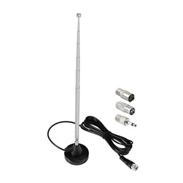 Imagem de Bingfu Base magnética forte antena de rádio FM telecópica para Pioneer Onkyo Yamaha Marantz Sherwood rádio digital HD FM Bluetooth receptor estéreo AV áudio vídeo sintonizador de home theater