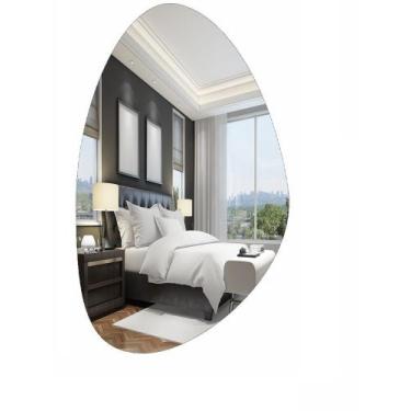 Imagem de Espelho Orgânico 115cm x 70cm E02 Luxo Quarto Sala Banheiro Decorativo