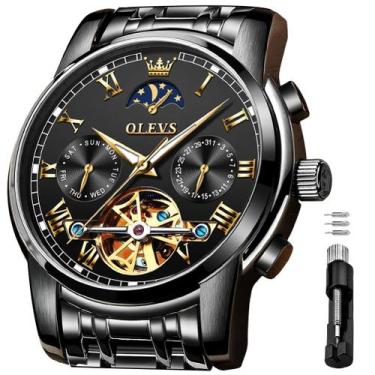 Imagem de Relógio OLEVS Masculino - Automático, Mecânico, com Fase Lunar