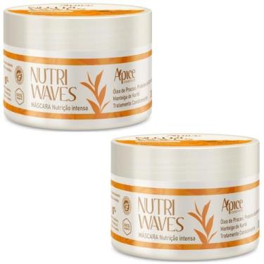 Imagem de Kit 2 Mascara Capilar Nutrição Intensa Apse Apice Nutri Waves Tratamen