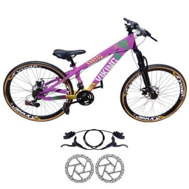 Imagem de Bicicleta Aro 26 Aluminio 21 Velocidade Vikingx Tuff 25 Freio Disco Hi