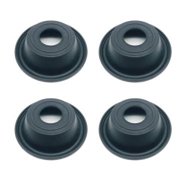 Imagem de Diafragma de vácuo de carburador adequado para motocicleta Kawasaki 250-400CC ZZR250 Zephyr 400 EX250H EL250 (4 peças)