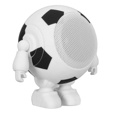 Imagem de Alto-falante, Alto-falante Sem Fio Portátil Recarregável, Suporte para Conexão Serial Sem Fio, Estéreo, Microfone Embutido para Festa (Branco)