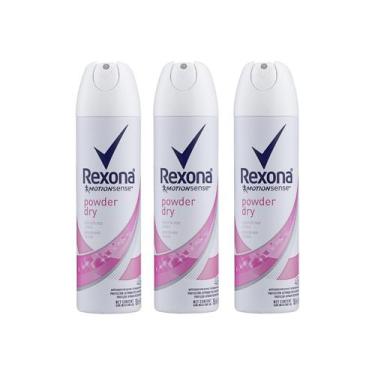 Imagem de Kit 3 Unidades Desodorante Aerosol Rexona Women Powder Dry 150ml