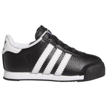 Imagem de adidas Samoa Tênis infantil, Preto/branco/preto, 4 Toddler
