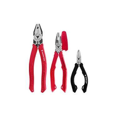 Imagem de VAMPLIERS 3-Piece Screw Extractor Pliers Set. Made in Japan: 8" Linesman Plier, 7" BOSS & 5" ESD Safe Mini Pliers. Stripped Screw Removal Tools with Unique Non-Slip Jaws.