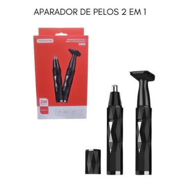 Imagem de Aparador Elétrico 2 Em 1 Lançamento Nariz Orelha Costeletas Bigode Hom