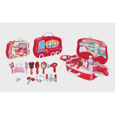 Imagem de Maleta Infantil Salão de Beleza Com Acessórios Happy Dresser