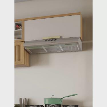 Imagem de Armário Aéreo Horizontal de Cozinha 80cm 1 Porta 100% Mdf New Porto Itatiaia