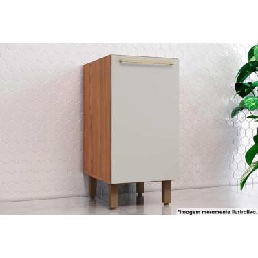 Imagem de Gabinete De Cozinha Modulado Balcão Requinte Com 1 Porta Sem tampo 40cm Nature-areia -...