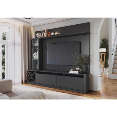Imagem de Rack com Painel para TV até 50 Polegadas com Adega e Cristaleira Sorrento Quiditá