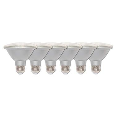 Imagem de Westinghouse Lighting 5180000 10 watts (equivalente a 75 watts) PAR30 de pescoço curto regulável branco brilhante interno/externo Energy Star LED, base média (pacote com 6)