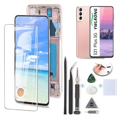 Imagem de Substituição de tela OLED para Samsung Galaxy S21 Plus para Galaxy S21 + Plus + 5G G996U Display LCD Touch Screen Digitalizador de substituição com ferramentas (suporta impressão digital com moldura)