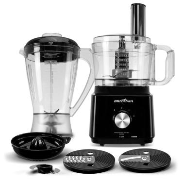 Imagem de Multiprocessador Britânia All In One BMP900P 1000W com 2 velocidades Preto