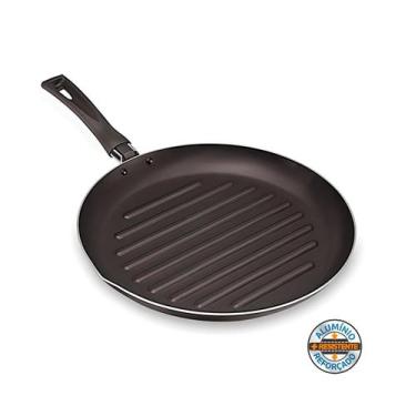 Imagem de Frigideira Antiaderente Grill Alumínio Reforçado - Dona Chefa