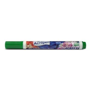 Imagem de Caneta Marcador Acrilpen Acrilex 20 Ml - Cor 0513 Verde Musgo Pintura Permanente Personalização É Ideal Para Personalizar E Detalhar Seus Projetos De Tecido Com Precisão E Durabilidade