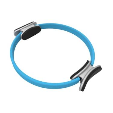 Imagem de Colaxi Pilates Anel interno da coxa Treino Body Building Anel de condicionamento físico profissional leve para mulheres homens, Azul, 15inch