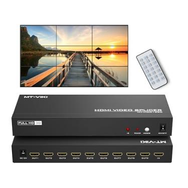 Imagem de MT-VIKI Controlador De Parede Vídeo 3X3, Suporte Para Hdmi, Entrada Uhd 4K E Saída 1080P Exibição Emenda 9 Tvs, Processador Canais