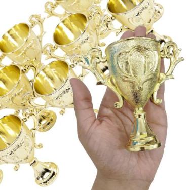 Imagem de MINI TROFEU, TAÇA, DECORAÇÃO, LEMBRANÇA, FUTEBOL, JOGOS 10 unidades - 