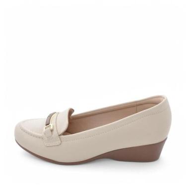 Imagem de Sapato Feminino Modare Anabela REF: 7014287 NAPA FLOATHER, 38, Creme