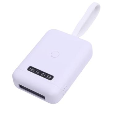 Imagem de Lâmpada de Extensão de Peruca de Cura Rápida Profissional, Lâmpada de Cura de Extensão de Cabelo LED de 405 Nm para Salão e Casa, Construído Em Bateria de 5000mAh, 6 Fichas