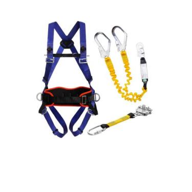 Imagem de KIT Cinturão Paraquedista Mega 3 Pontos+Talabarte Duplo Em Y ABS +Trav