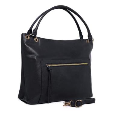 Imagem de Bolsa Feminina Sacola Grande Alça De Lado Couro Espaçosa - Pinneri, Pr