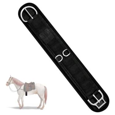 Imagem de Eccliy 32 polegadas Equine Horse Cinch Elastic Saddle Cinch Circunferência com fivela para artigos de equitação ocidental