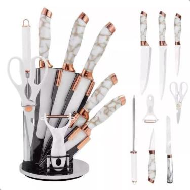 Imagem de Conjunto de Facas 8 Pçs com Suporte N245046-7 - Quanhe