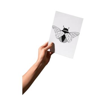 Imagem de Arte Decorativa para Colagem em Motocicletas, Adesivos para Personalização (Joaninha Imenso)