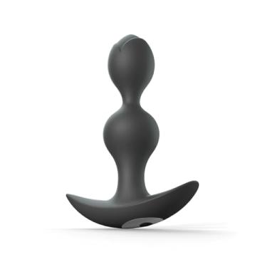 Imagem de Plug Anal Vibratório Escalonado Twinny Bud Love to Love 10 Intensidades Flexível Recarregável (PRETO)