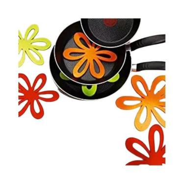 Imagem de Separadores De Panela Em Forma De Flor 6 Unidades Protetores À Prova D