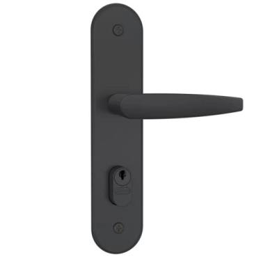 Imagem de Fechadura para Porta de Madeira Interna Externa Preto Fosco 804/33 - S