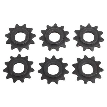 Imagem de Motor Spicking Chain Wheel Aço 11 Projeto de dente para scooter elétrico My1020 Motor 6pcs 10mm H FURO DE MONTAGEM DE MONTAGEM Peças de substituição durável