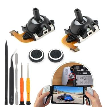 Imagem de YWLRONG Joysticks De Efeito Hall Para Ps5 Portal/Psvr2, Substituição Joystick Esquerdo E Direito, Módulo Sensor Analógico 3D, Controle Remoto Do Playstation Portal/Vr2, Acessórios Polegar Com Ferram