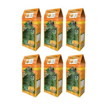 Imagem de 6 Erva Mate Chimarrão BRASÃO VERDE LARANJA GENGIBRE 500gr - BRASAO