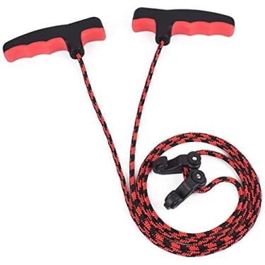 Imagem de Dispositivo de corda de besta com alça dupla para arco e flecha, acessórios de ferramentas de caça vermelho (pacote com 1)