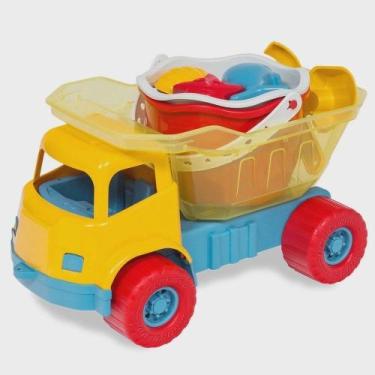 Imagem de Caminhao Dino Praia Com Baldico R.1052 Cardoso Toys - BRINQUEDOS CARDO