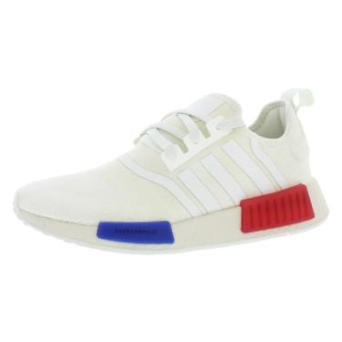 Imagem de adidas Tênis masculino NMD_r1, Matiz branca/vermelho glória/azul semi lúcido, 45