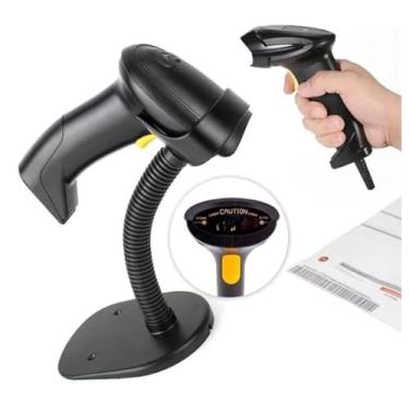Imagem de Leitor de Código de Barras USB com Suporte, Alta Precisão, Para Caixa sistema de PDV, Design Ergonômico, Compatível com Windows e Linux