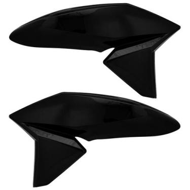 Imagem de Aba Do Tanque Moto Honda Cg Titan Fan 160 2016 à 2021 Cromo Forte, PRE