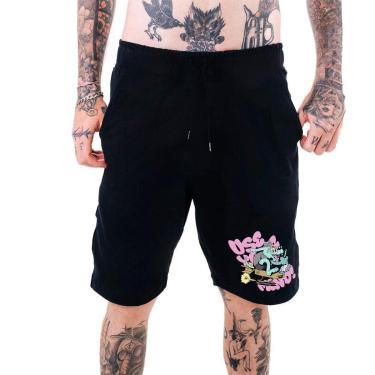 Imagem de Bermuda Moletinho Masculina‎ Use Your Mind Dog Street Abstract-Masculino